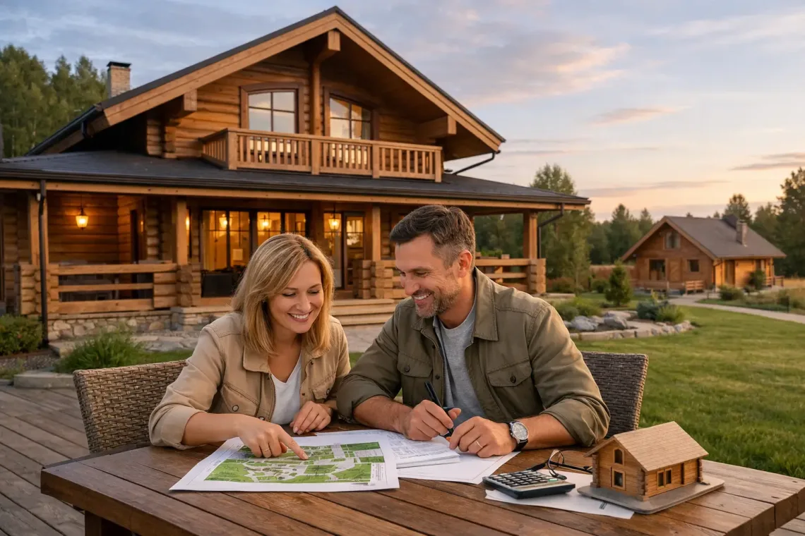 Обсуждение покупки деревянного дома на веранде